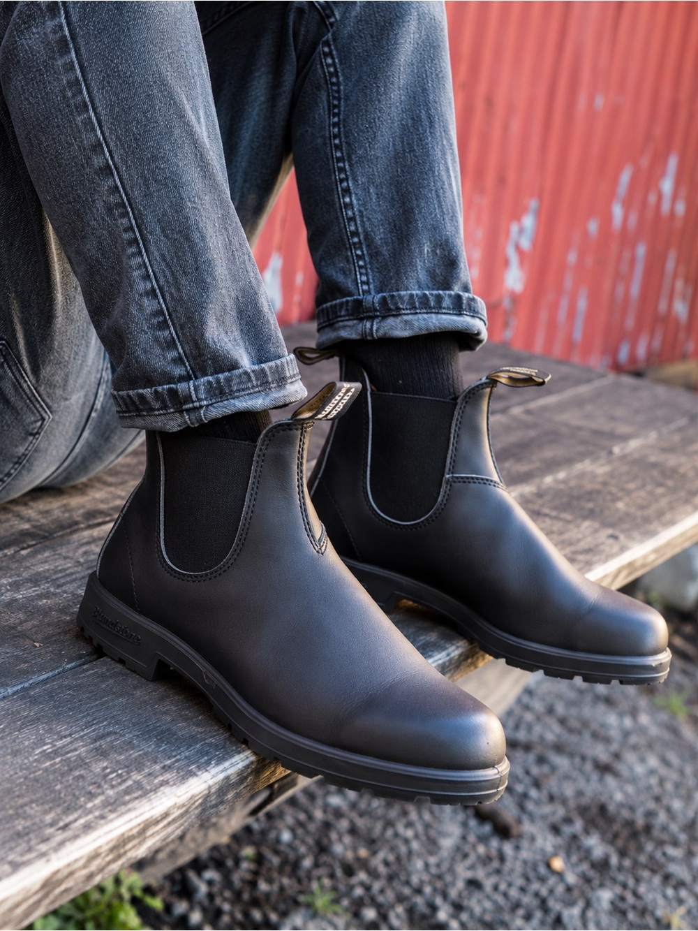 Blundstone 510 Original Black Leather Chelsea Boots Men 8 Women 10